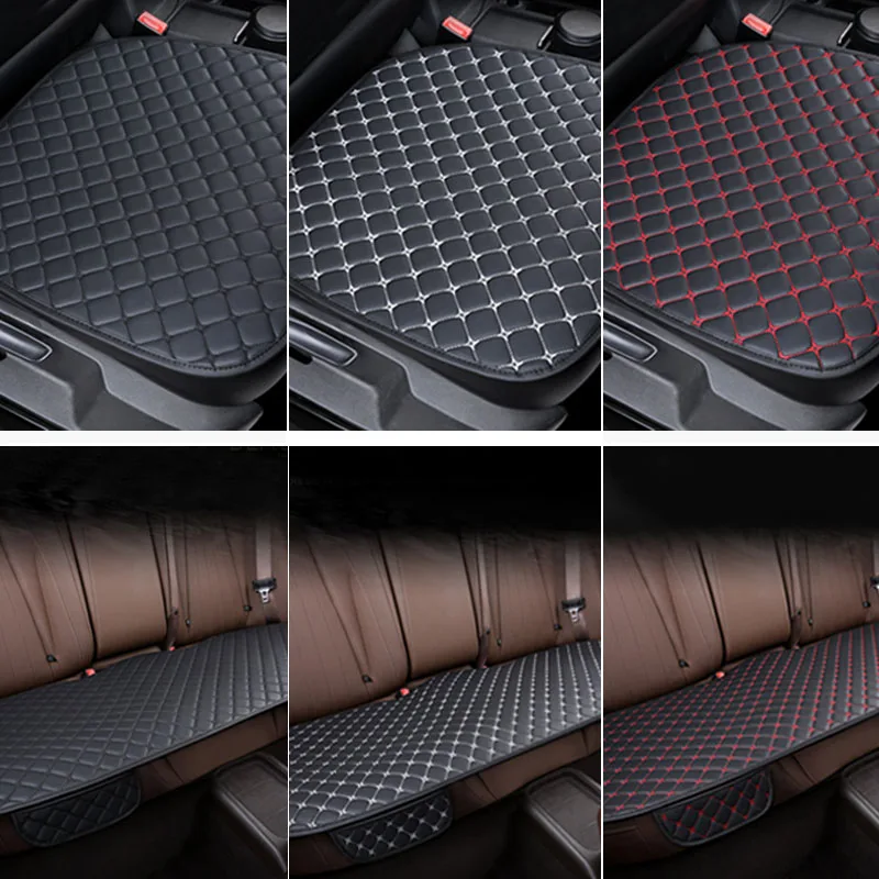 

Car Seat Cover Set Universal Leather Car Seat Covers Protection Auto Seats Cushion Pad Mats Chair Protector Interior Accessories