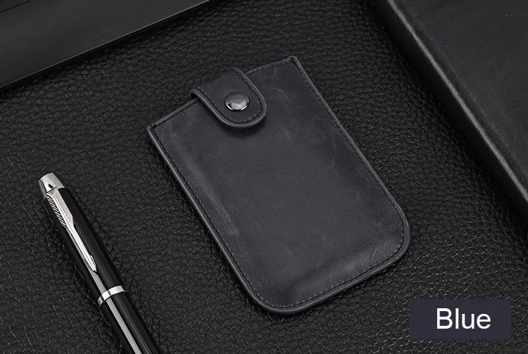 DIENQI Rfid Блокировка Анти-магнитный держатель для карт кошелек кожаный винтажный бизнес-держатель для банковской Кредитной Карты Чехол тонкий держатель для карт чехол