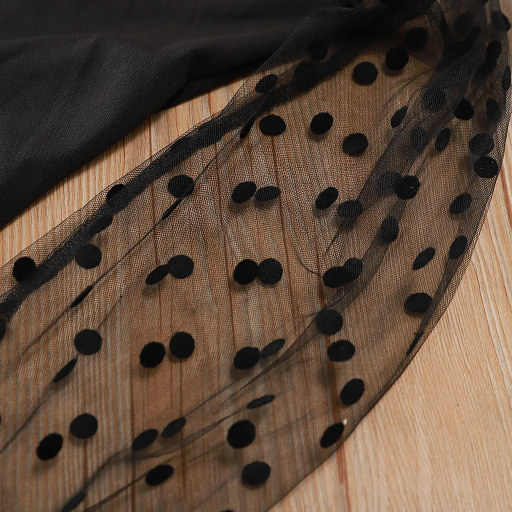 Соблазнительное женское черное мини-платье осенние элегантные сетчатые платья в