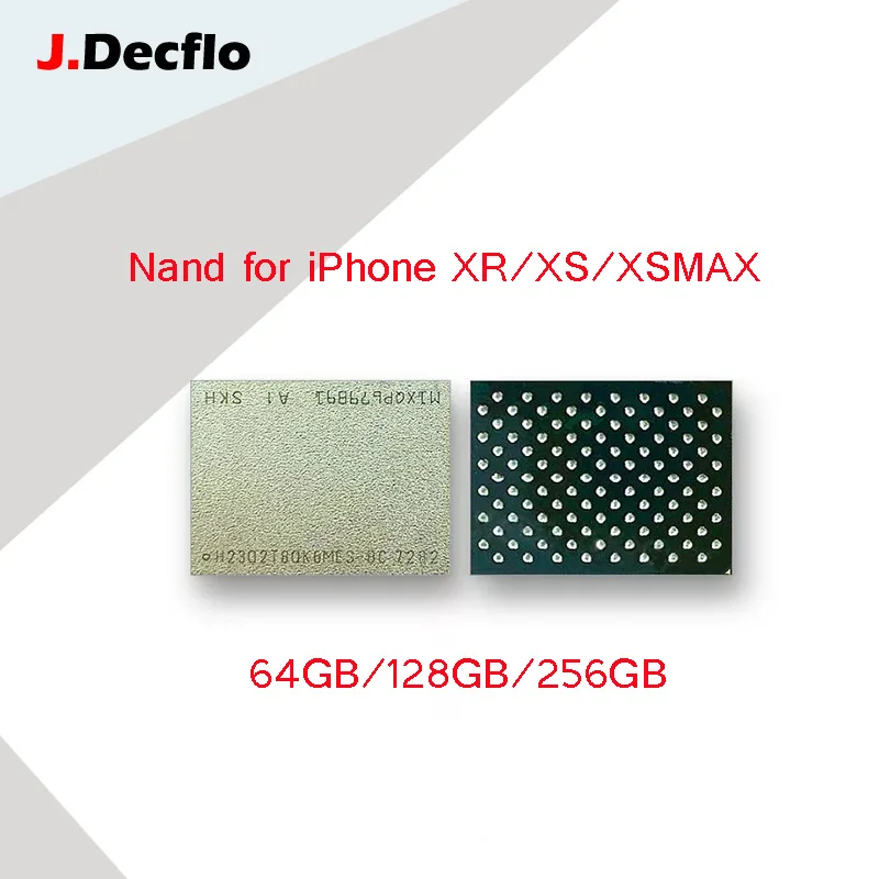 Чип памяти JDecflo Nand для iPhone XS XSMAX XR 64 ГБ 128 256 жесткий диск чип жесткого диска