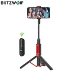 BlitzWolf All In One беспроводной штатив Selfie Stick Держатель телефона Bluetooth-совместимый Выдвижной монопод Selfie Stick для iphone для xiaomi портативный открытый траваль vedio фото штатив