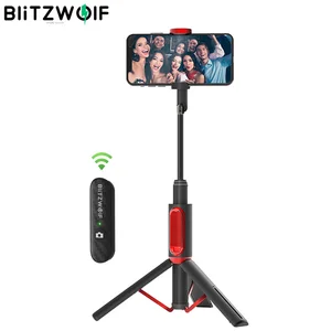 BlitzWolf All In One беспроводной штатив Selfie Stick Держатель телефона Bluetooth-совместимый Выдвижной монопод Selfie Stick для iphone для xiaomi портативный открытый траваль vedio фото штатив