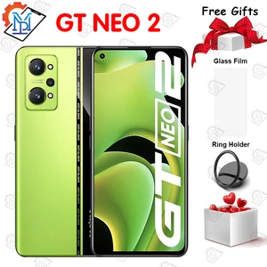Global Rom Realme GT NEO 2 5G Mobile Phone 6.62 AMOLED 120Hz Snapdragon
870 Octa Core 5000mAh Fast Charging 65W NFC Smartphone