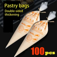 sml100pcs pastry nozzles pastry tools accessories piping bag free shipping reposteria silk flower tool cake bakery bags packing