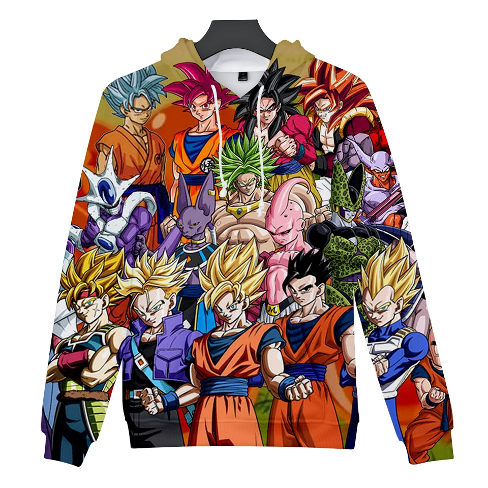 WEJNXIN зима осень Dragon Ball Супер 3D пуловер толстовки для мужчин и женщин мультфильм Dragon Ball Супер толстовка с Гоку Sudaderas