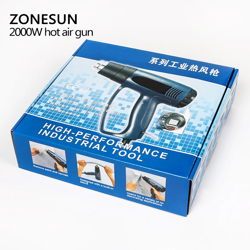 

ZONESUN Original Heat Gun Without LCD Display 220V~240V 2000W Hot Air Gun