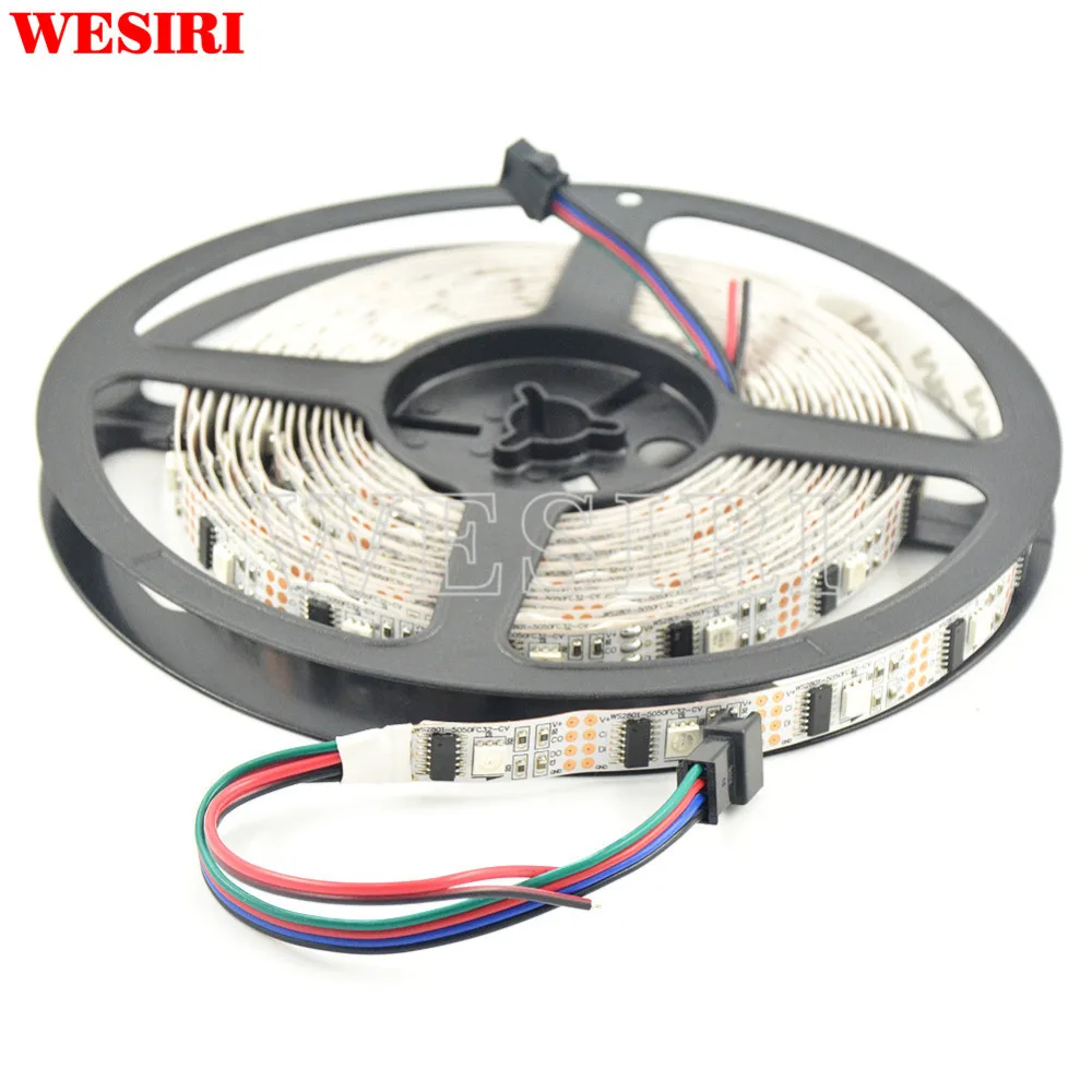 Модифицируемая Светодиодная лента WS2801 5 м 5050 RGB подсветильник ка телевизора 160