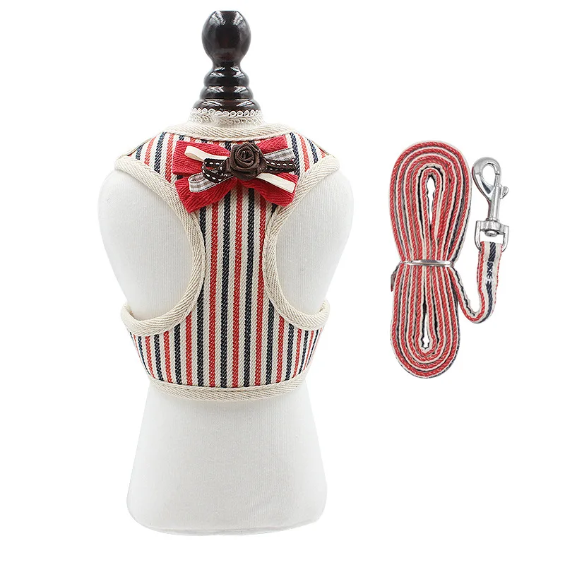 Cat Leash Bow Tie Dog Breast Sling Small and Medium-sized Pet Supplies | Дом и сад