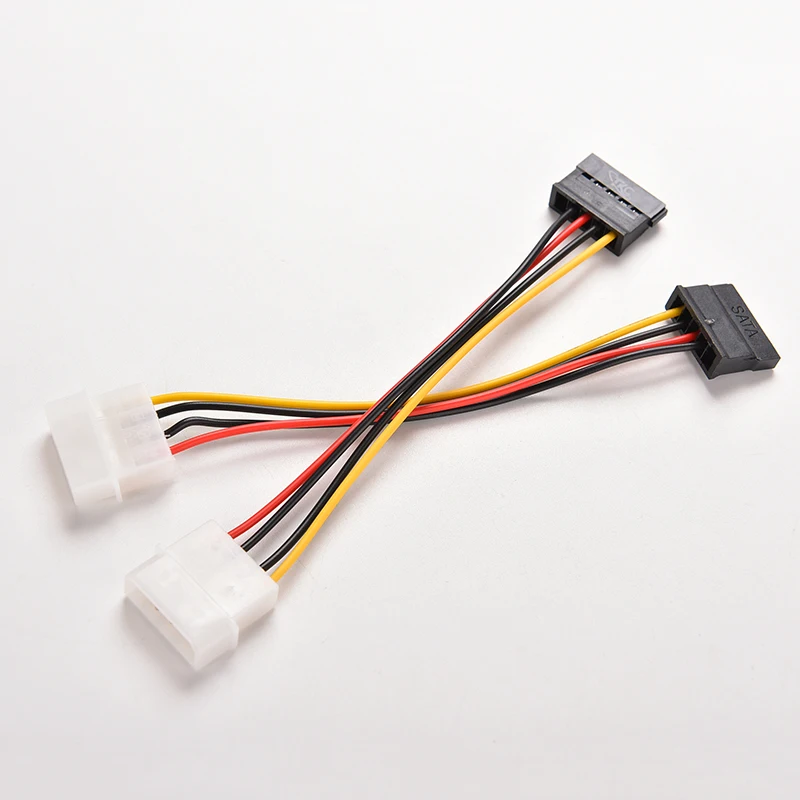 3PCS IDE to Serial ATA SATA Hard Drive Power Adapter Cable IDE to SATA Power Cable extenders