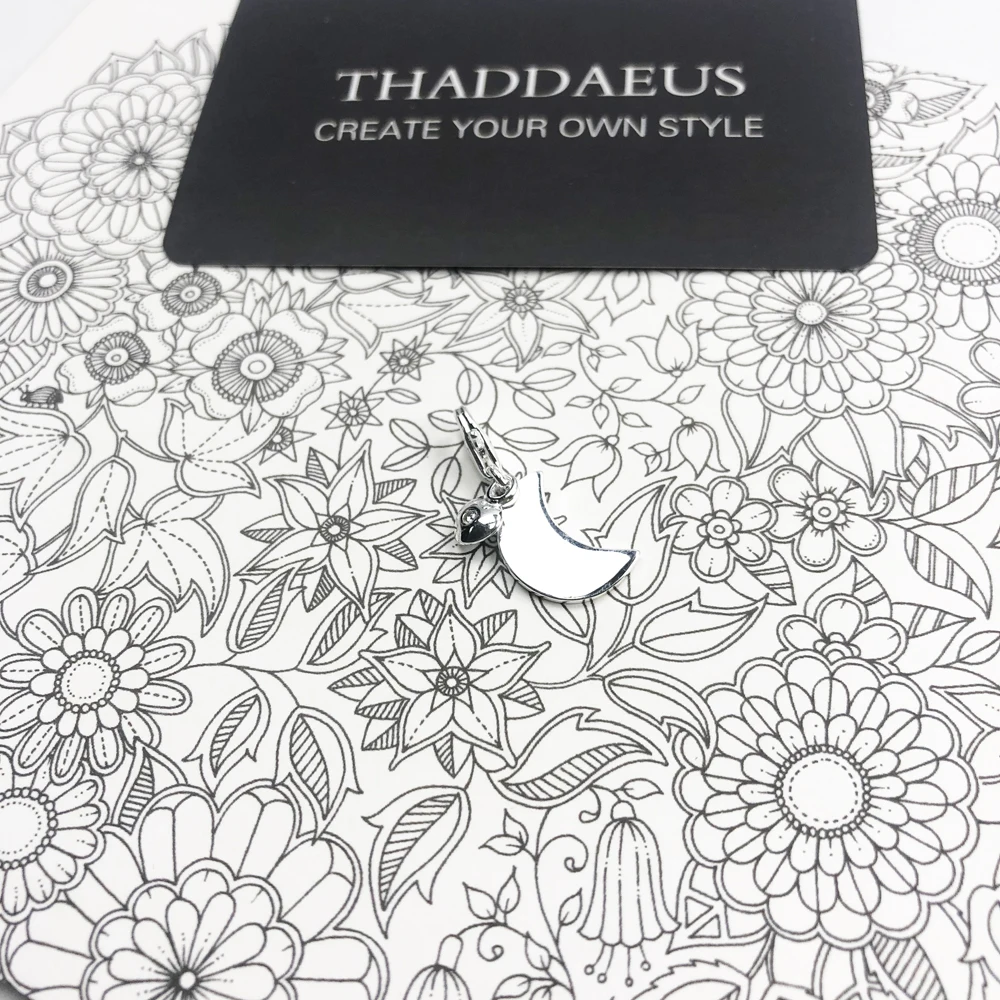 Модные подвески с застежкой лобстером в виде Луны и сердца сделай сам из