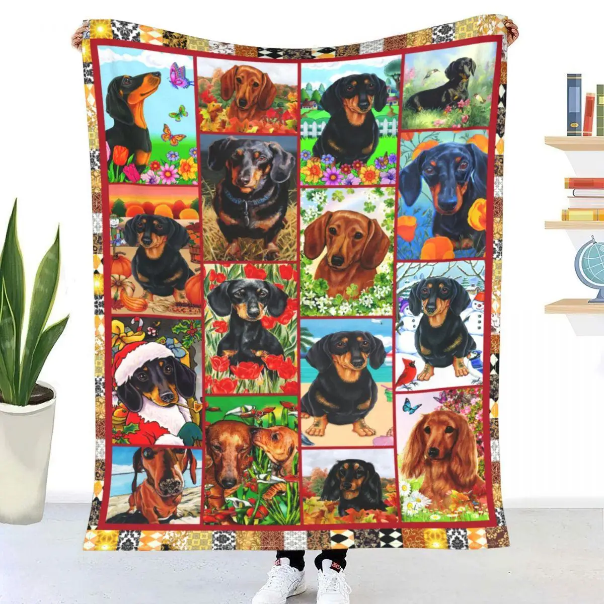 

Poodle Fleece throw blanket，bedspread on the bed/Plaid on the sofa/Sofa cover/stray kids Picnic blankets cushion/Cribs for baby