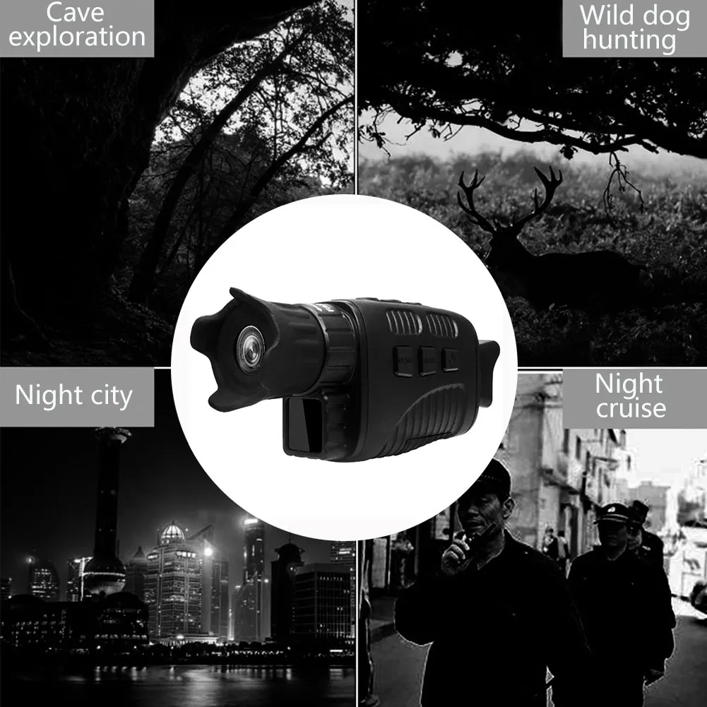 Монокуляр инфракрасного ночного видения для темноты многофункциональный HD TFT Smart