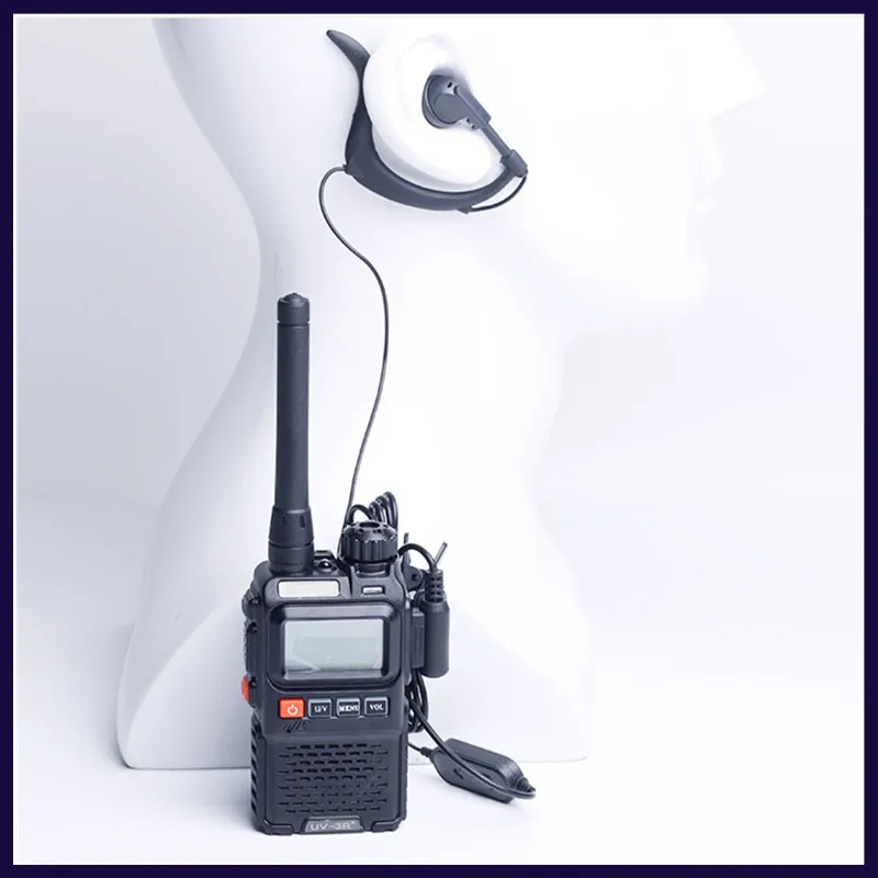

Baofeng UV-3R + UV3R portable walkie-talkie ham radio VHF UHF dual frequency two-way radio MINI radio broadcasting station