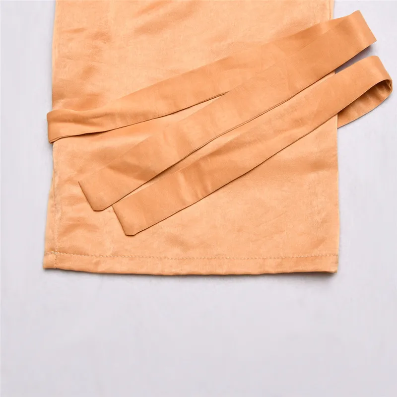 

High Waist Ladies Casual Pants Solid Color Tie-feet Pants Office Lady Fashion Long Trousers Women Female Bottoms Size S M L