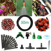 30m drip irrigation kitgarden irrigation system diy patio plant watering kitmisting cooling system with mister nozzle sprinkle