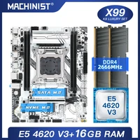 machinist x99 motherboard lga 2011 3 set kit with intel xeon e5 4620 v3 processor ddr4 16g28g 2666mhz ram memory m atx x99 k9