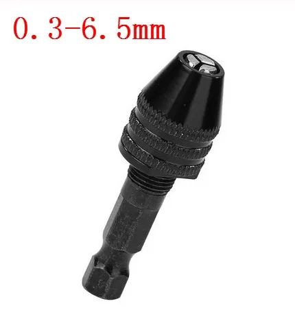 0.3-6.5mm 1 шт. 0,3-6,5 мм/0,3-8 мм Диапазон зажима Быстрозажимной сверлильный патрон адаптер ударный шестигранный хвостовик сверлильный патрон - Цвет: 0.3-6.5mm