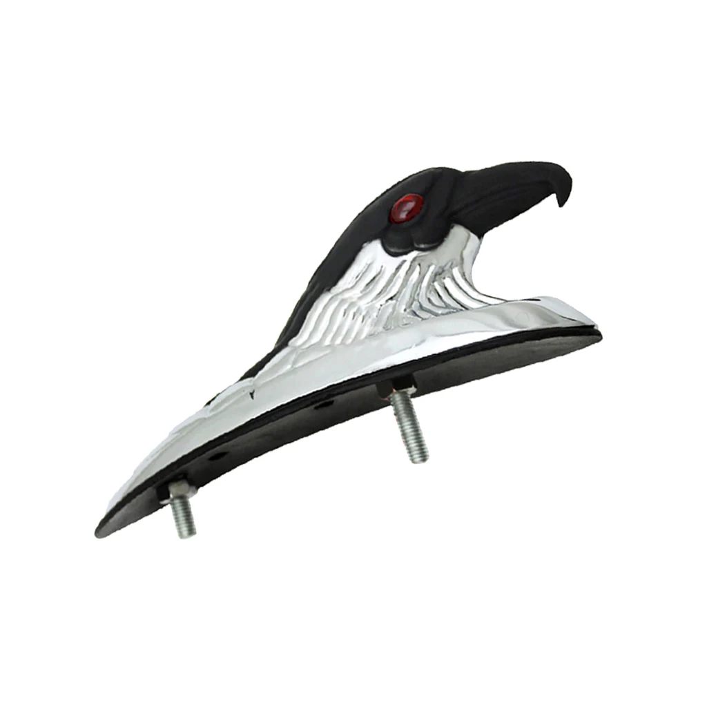 Chrome Black Eagle Head Ornament Statue Motorcycle Bike Front Fender Mudguard for ATV Dirt Frames &amp Fittings Car Bonnet |