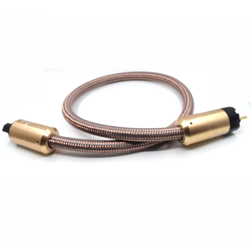 HIFI Audio fever OFC power cord EU cable hifi standard audio CD amplifier amp plug AC Power | Электроника