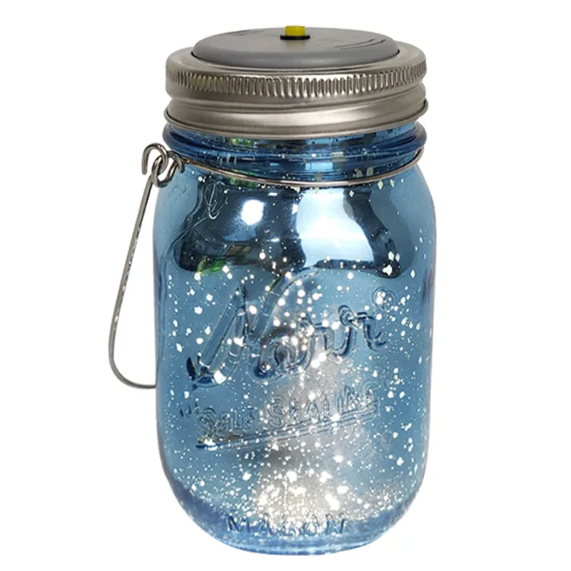 

Home creative remote control night lamp USB charging table lamp swing hand-held night light glass bottle colorful crack small