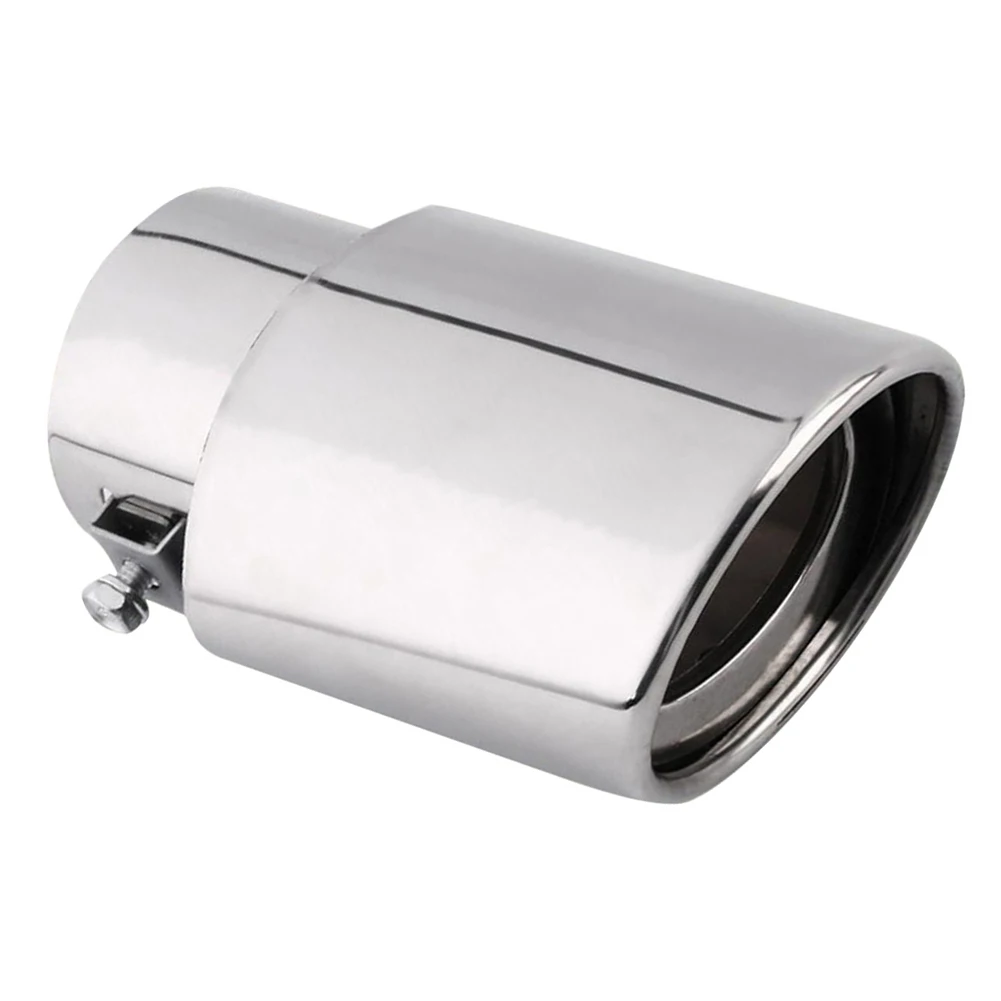 Универсальная автомобильная выхлопная труба из нержавеющей стали хромированная