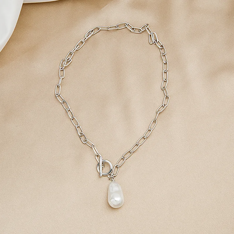 

2020 New Fashion Bohemian Style Pearl Pendant Chain Necklace Suitable for Girls Holiday Party Gift