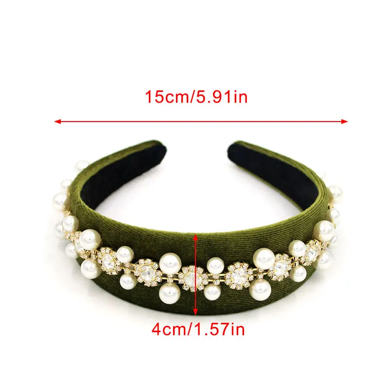 Новые повязки на голову Fioday в стиле барокко для женщин искусственный жемчуг