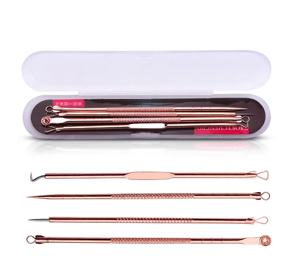 Acne Remover Needles Blackhead Removal Pimple Comedone Extractor Set Blemish Zit Face Skin Care Cleaner Removal Tools