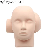 1 pcs cosmetology mannequin mankind training head facial massage mannequin flat head practice head for eyelashes extensions tool