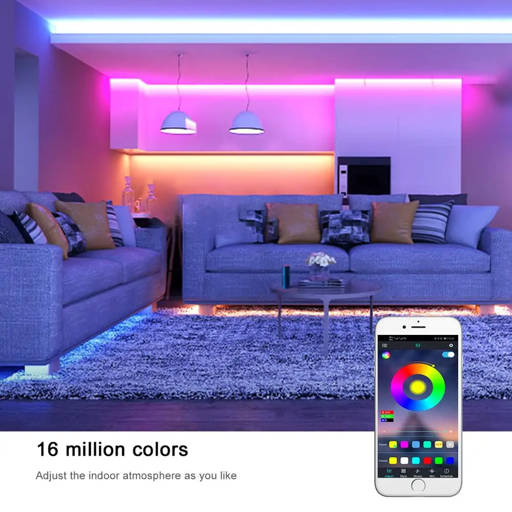 Bluetooth контроллер USB RGB Ночной светильник музыкальная синхронизация Светодиодная