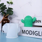 Силиконовая 3D форма в виде кактуса и свечи, сделай сам, милая форма растения, искусственное украшение для торта, украшение для дома