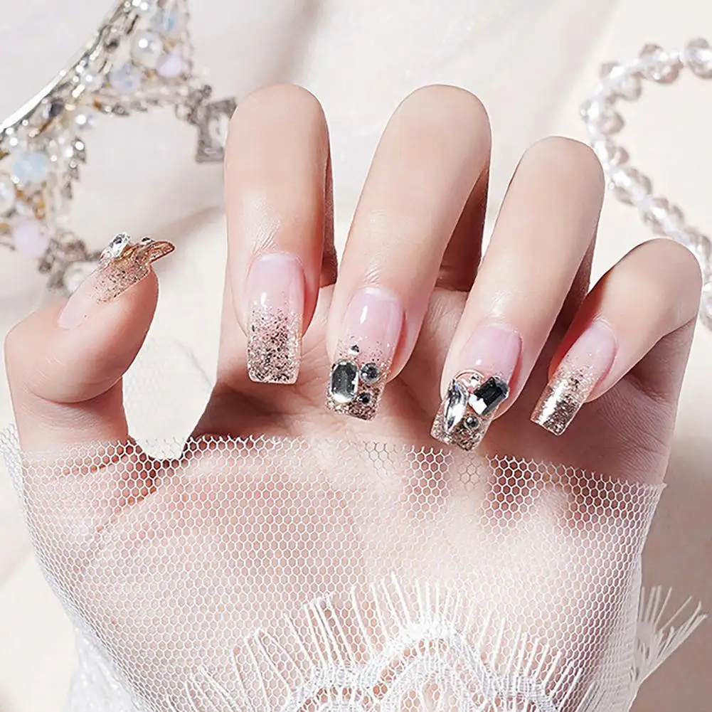 

6PCS Nail Extension Kit with 15ML Poly Nail Gel UV Lamp Clip Suitable For Professional Nail Experts Or Nail Learners
