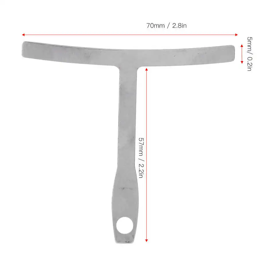 9 шт. Т образная линейка для измерения радиуса Струны гитары|Детали и аксессуары