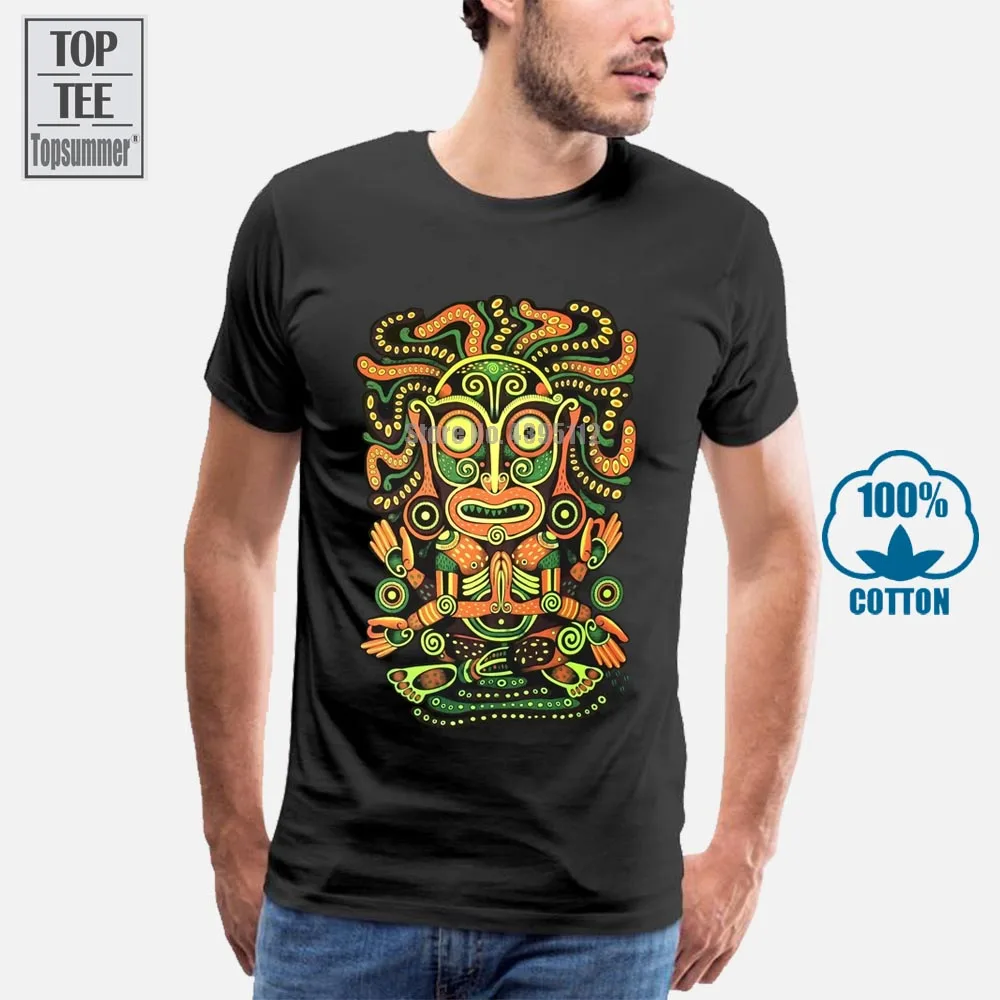 

Idol Mens T Shirt Glow Uv Blacklight Neon Psychedelic Art Goa Festival Trance 010369