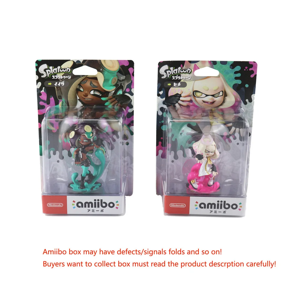 Pearl and Marina Amiibo Splatoon2 фигурки чернильный мальчик девочка кальмар жемчужина пристани для NS - Цвет: Pearl and Marina