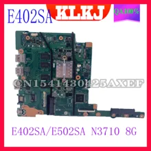 Dinzi  NEW !E402SA E502SA motherboard 8GB RAM N3710 for ASUS E402 E402S  E502 E502S notebook computer motherboard 100% test