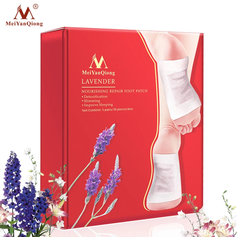 

MeiYanQiong Lavender Detox Foot Patch Nourish Repair Foot Patch Improve Sleep Quality Slimming Patch Slimming Body Foot Care
