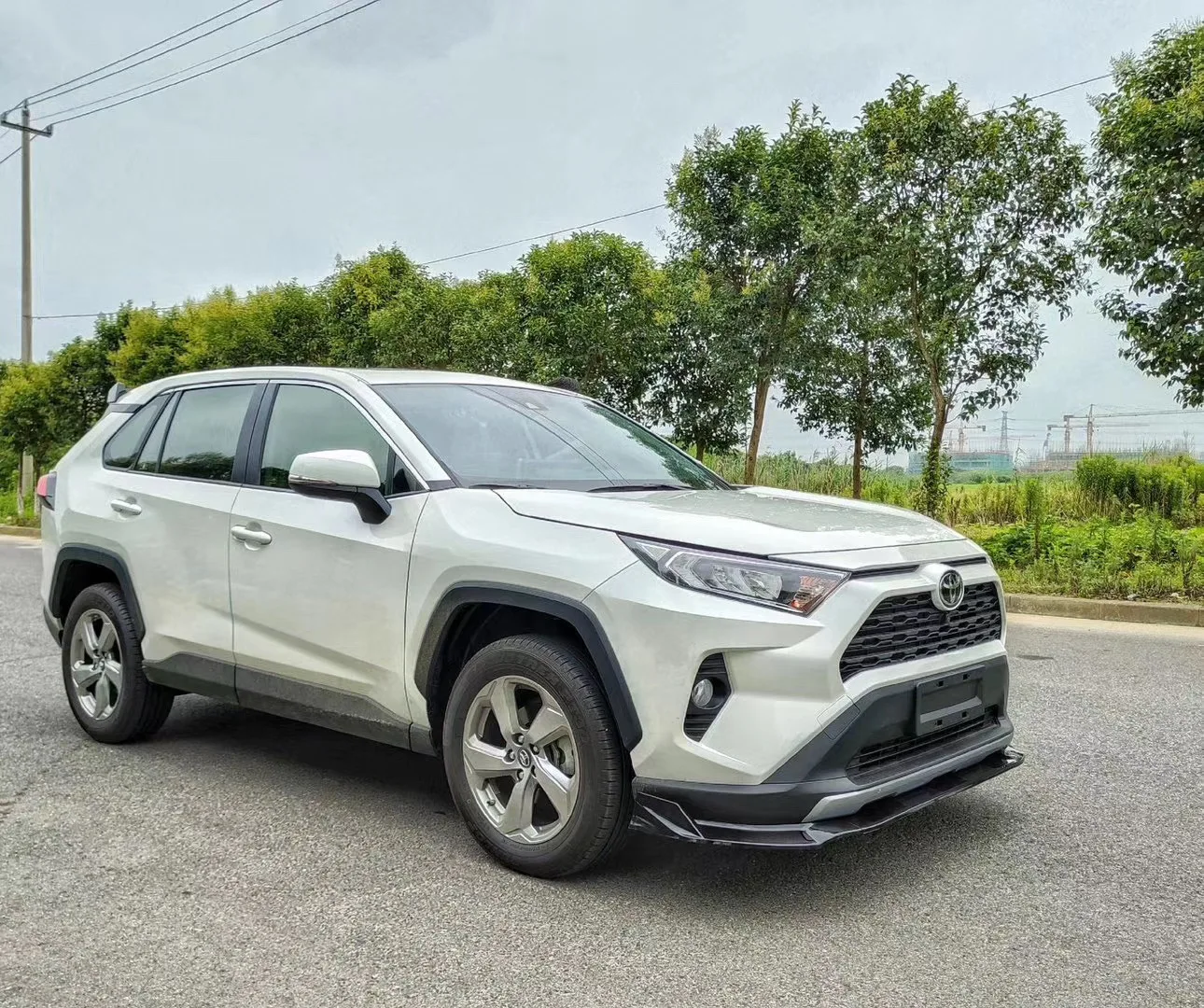 Для TOYOTA Rav4 Body kit спойлер 2020-2021 ABS задний передний бампер диффузор защитные бамперы