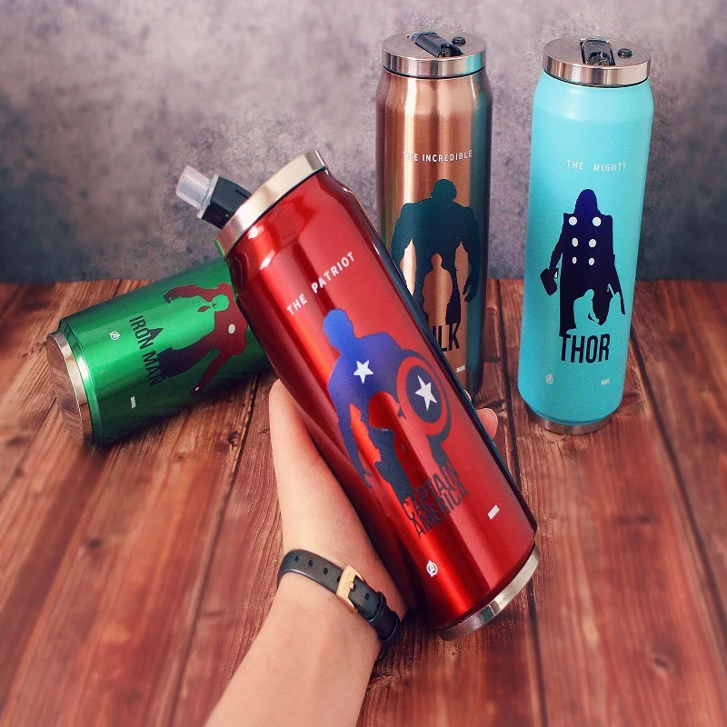 Оригинальный термос из нержавеющей стали в виде супергероя Мстителей