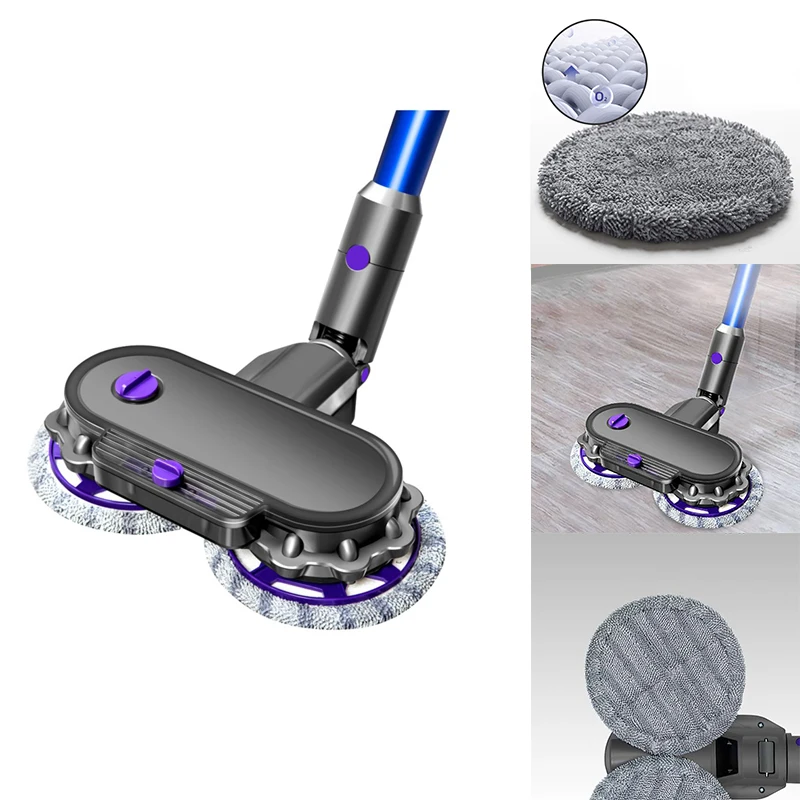 

Electric Mop Head Attachment for Dyson Cordless Stick Vacuum Cleaner Models with Water Tank & Mop Pads