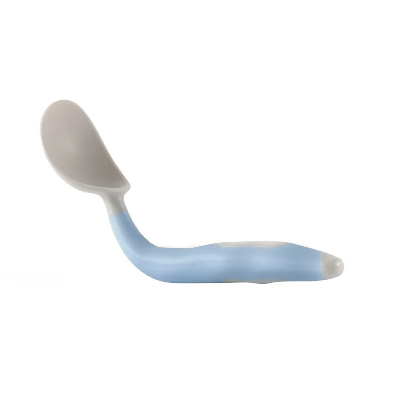 

Baby Utensils Spoon Fork Set with Travel Case Toddler Babies Children Feeding Training Spoon Bendable Soft Self Feeding Spoons