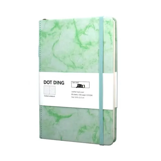 Marble Pattern A5 Dot Grid Book Thick Paper Fine Notebook Leather Cover Business Office Stationery School Notepad Supplies Diary |