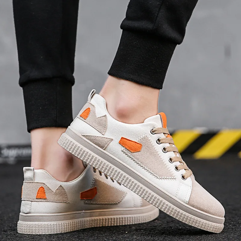 Мужские теннисные туфли большие размеры модные кроссовки с пэчворком дышащая