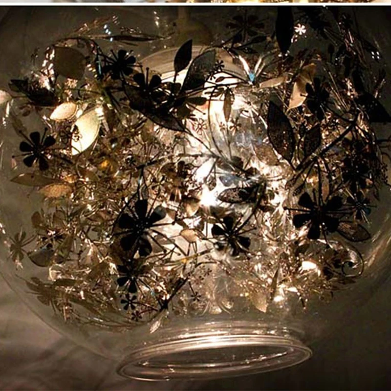 Artecnica Tangle Globe Led Pendant Light Lustre Glass Fish Tank Steel Flower Lamp Indoor Hanglamp Lampara Fixtures | Лампы и освещение