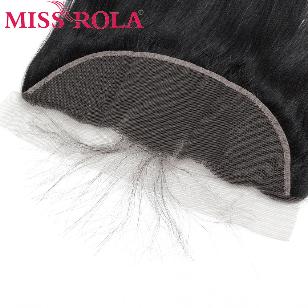 Miss Rola Hair человеческие волосы пучки малазийские прямые волосы натуральный цвет 3 пучка с 13*4 синтетический фронтальный закрытие не-Remy