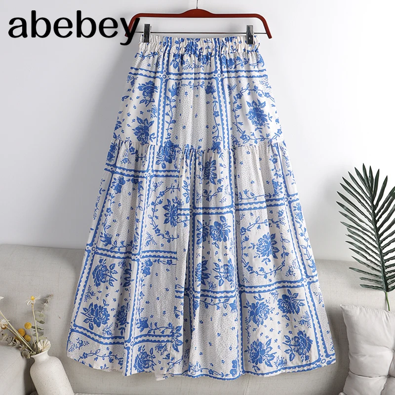 Женская плиссированная юбка с высокой талией винтажная Свободная из тюля