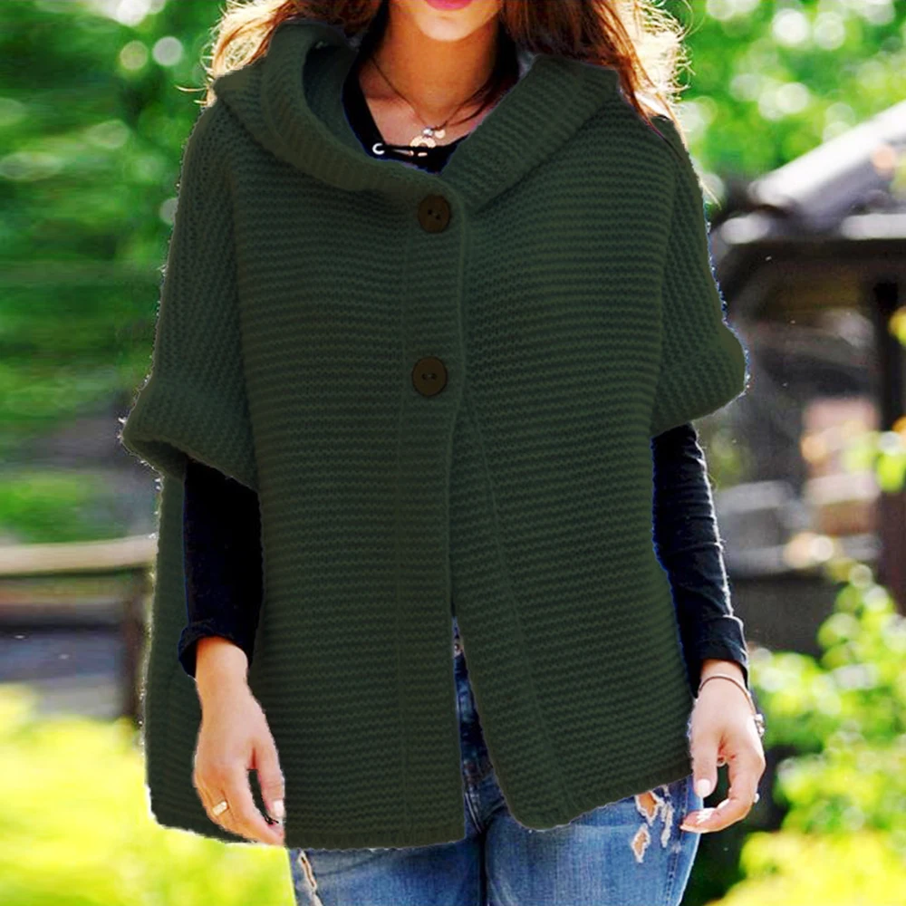 WENYUJH Newly Women Knitted Hooded Cardigan Sweater 2019 Winter Autumn Warm Loose Outwear Tops Fashion Female Sexy Knitwear |