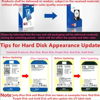 New HDD For WD Brand Purple 8TB 35 SATA 6 Gbs 256MB 5400RPM For Internal Hard Disk For Surveillance HDD For WD82EJRX