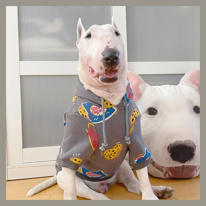 

Толстовка с изображением собаки Бультерьера, американская бульли, одежда для питбуля, французский бульдог, корги, Сиба-ину, искусственный к...