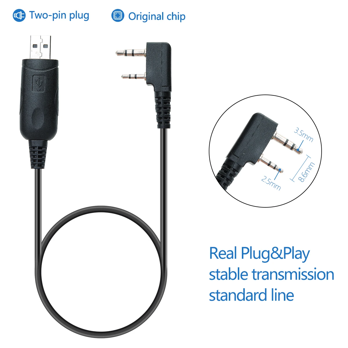 ABBREE USB кабель для программирования чирикание Win 7/Win 10 шт. компакт диск с драйверами